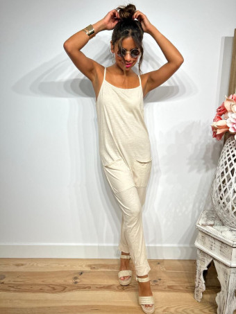 Mono Baggy Algodón CAMERON Beige HEVE