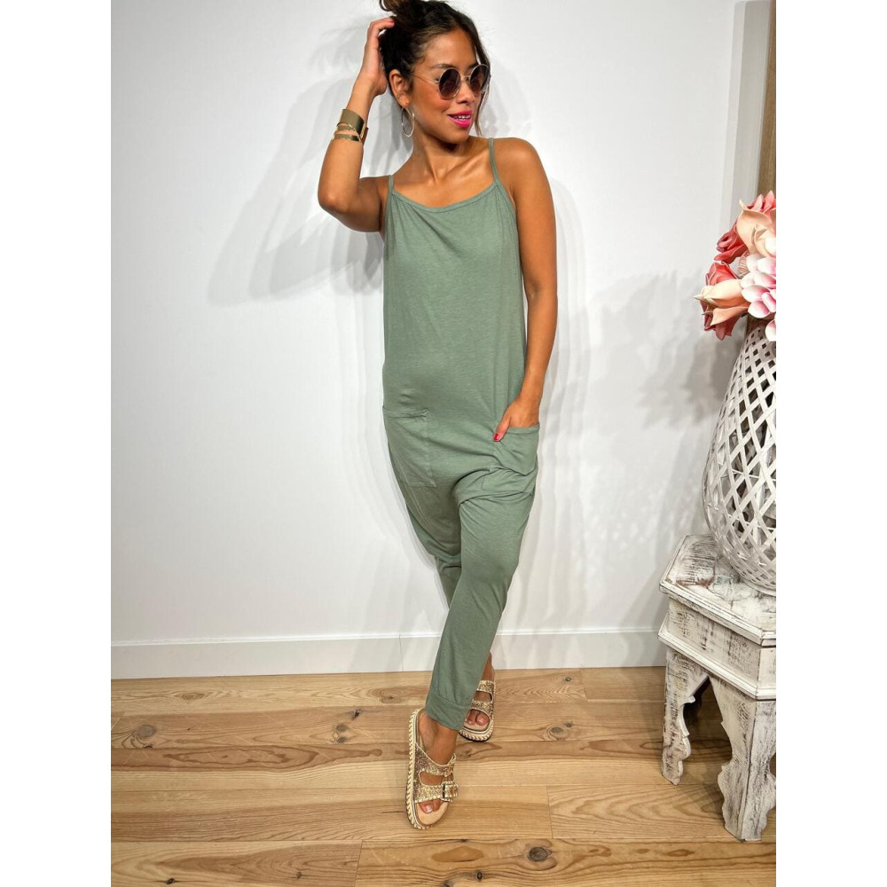 Mono Baggy Algodón CAMERON Khaki HEVE