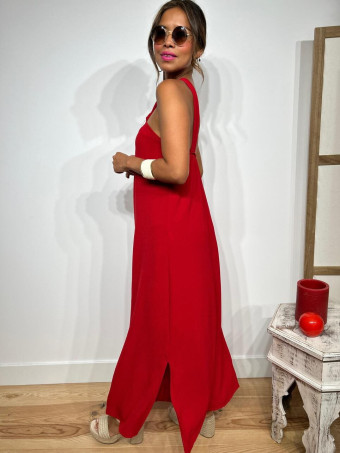 Vestido Escote Cruzado ADLEEN Rojo HEVE