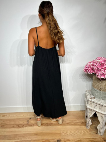 Vestido Largo Charms AZUKA Negro HEVE