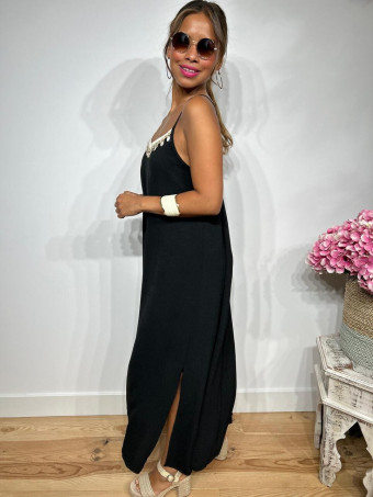 Vestido Largo Charms AZUKA Negro HEVE