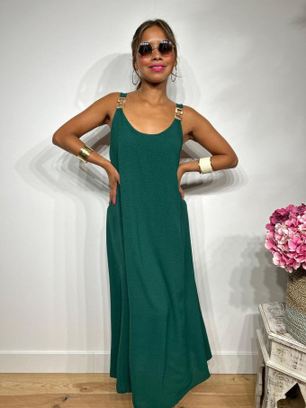 Vestido Eslabones NARELLA Verde Pino HEVE
