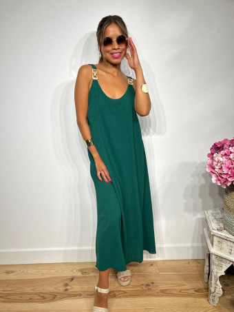 Vestido Eslabones NARELLA Verde Pino HEVE