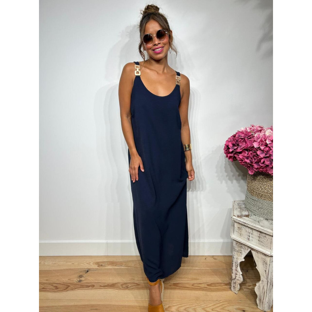 Vestido Eslabones NARELLA Marino heve Vestido Eslabones NARELLA Marino heve