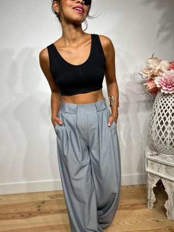 Pantalón Palazzo JEVALE Gris HEVE