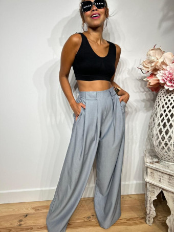Pantalón Palazzo JEVALE Gris HEVE