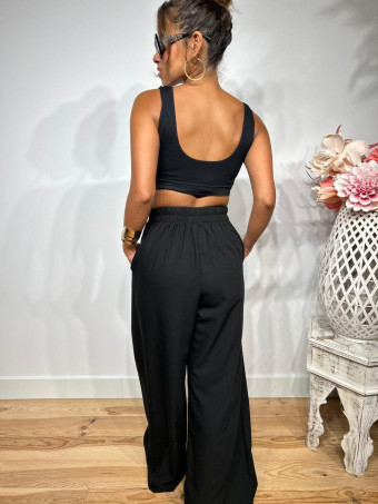 Pantalón Palazzo JEVALE Negro HEVE