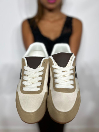 Deportiva Combinada Streetwear ROWIRE Beige HEVE