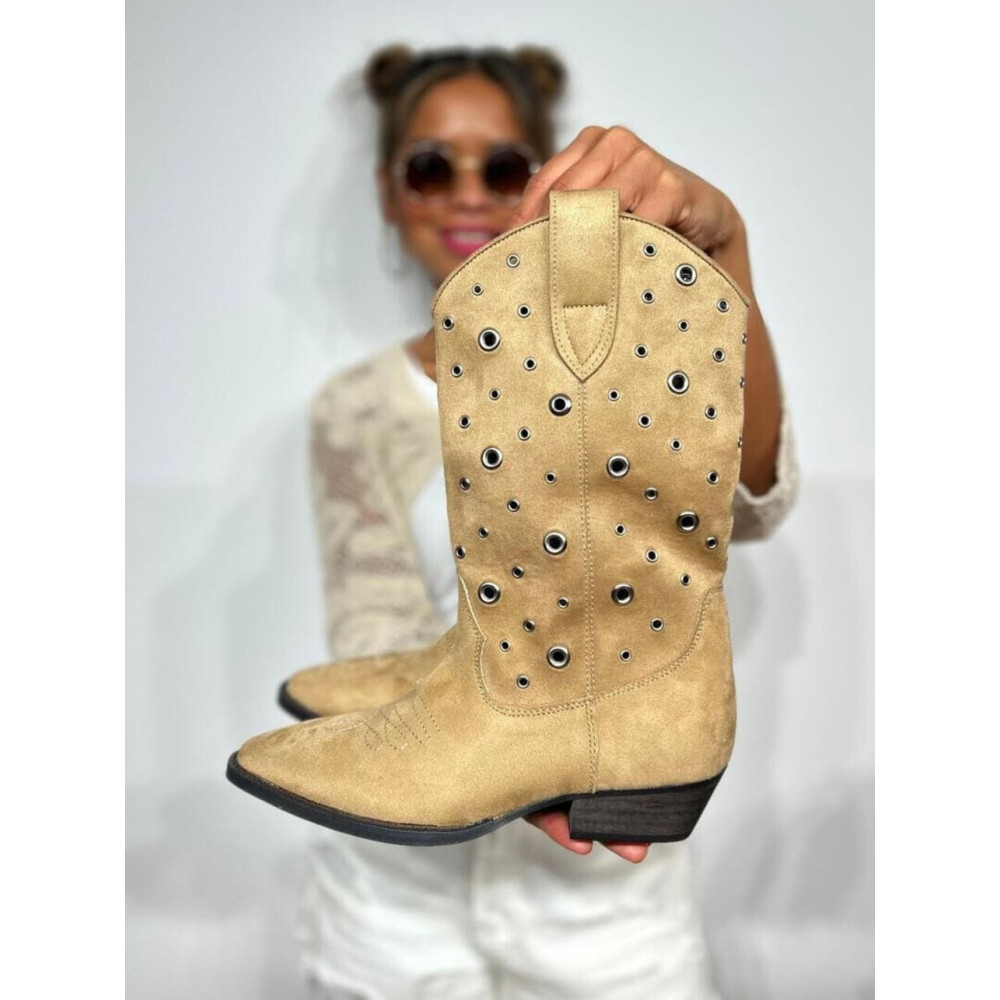 Bota Campera Eyelets WALBOY Camel HEVE