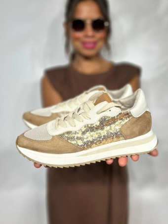 Deportiva Combinada Lentejuelas SPARKILL Oro HEVE