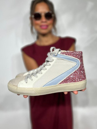 Sneaker Abotinada Retro GIAMOND Rosa HEVE