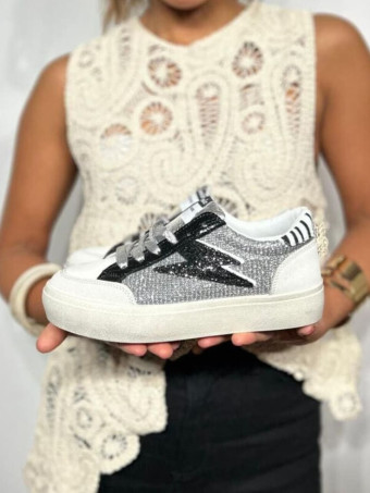 Deportiva Combinada TUMBLER Blanco/Negro HEVE