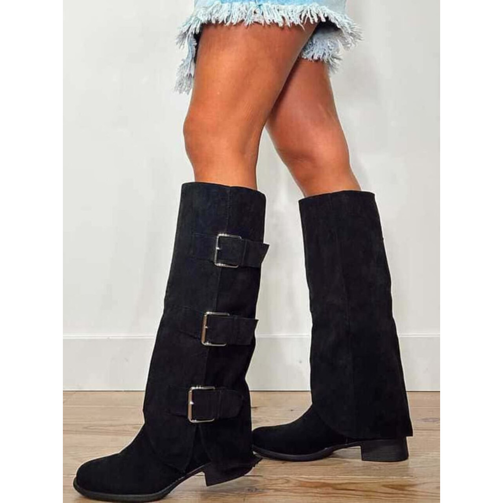 Bota Polaina Hebillas MOISSER Negro HEVE Bota Polaina Hebillas MOISSER Negro HEVE