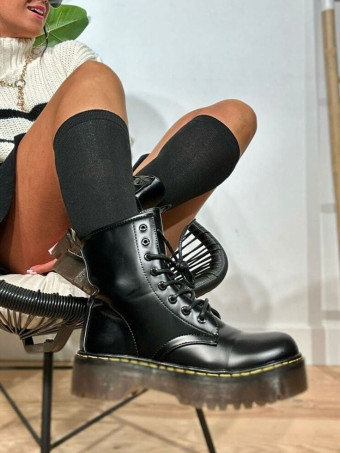 Bota Militar Pespuntes JOBBERNOLE Negro HEVE