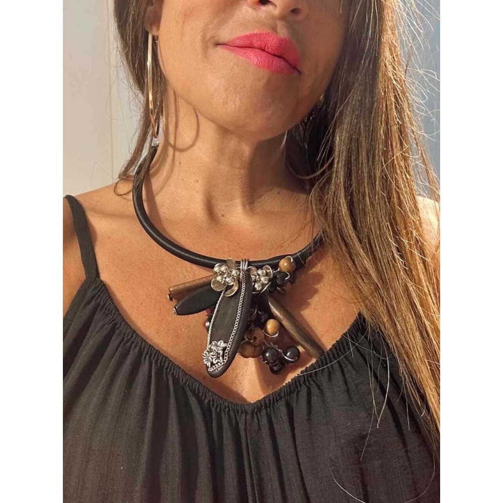Collar Cordón Charms MIQUELLA 81 HEVE Collar Cordón Charms MIQUELLA 81 HEVE