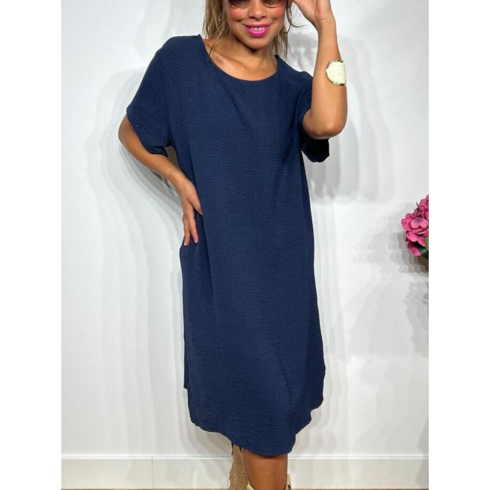Vestido Corto Oversize MERAPHY Marino HEVE