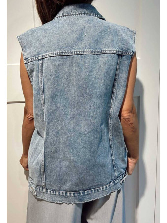Chaleco Vaquero Strass NAYZARA Blue Jean HEVE