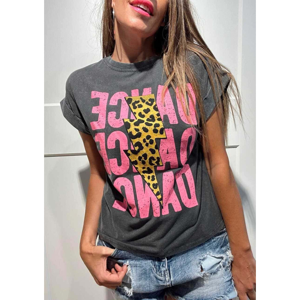 Camiseta Algodón TRIDANCE Gris HEVE Camiseta Algodón TRIDANCE Gris HEVE