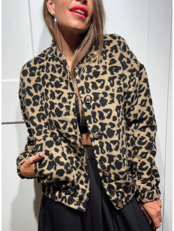 Chaqueta Print TAWILDA Camel HEVE