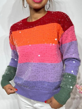 Punto Color Block Lentejuelas CHEYNE HEVE
