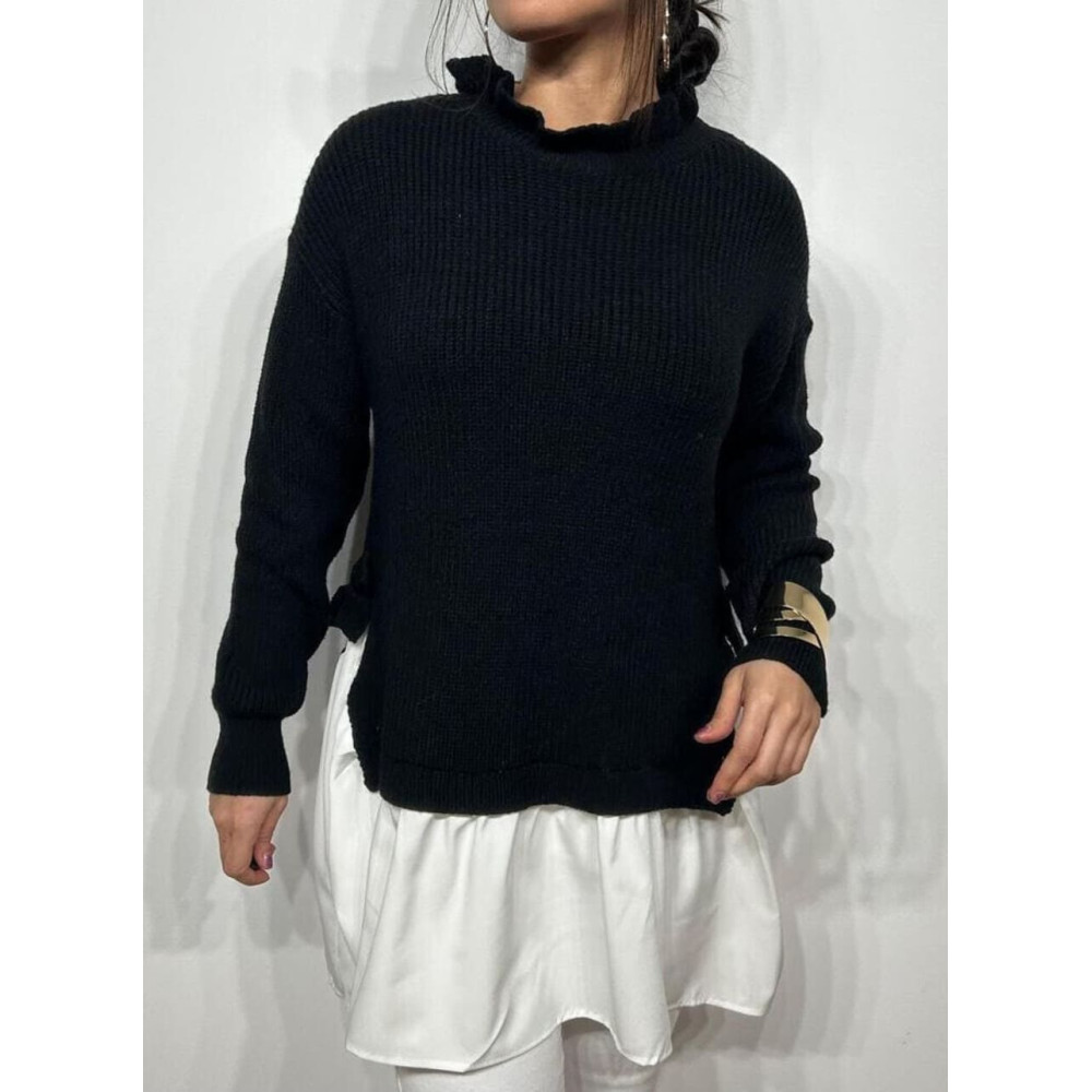 Jersey Combinado ANGELISSA Negro HEVE