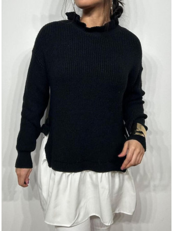 Jersey Combinado ANGELISSA Negro HEVE