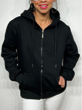 Sudadera Básica Capucha LOOTER Negro HEVE