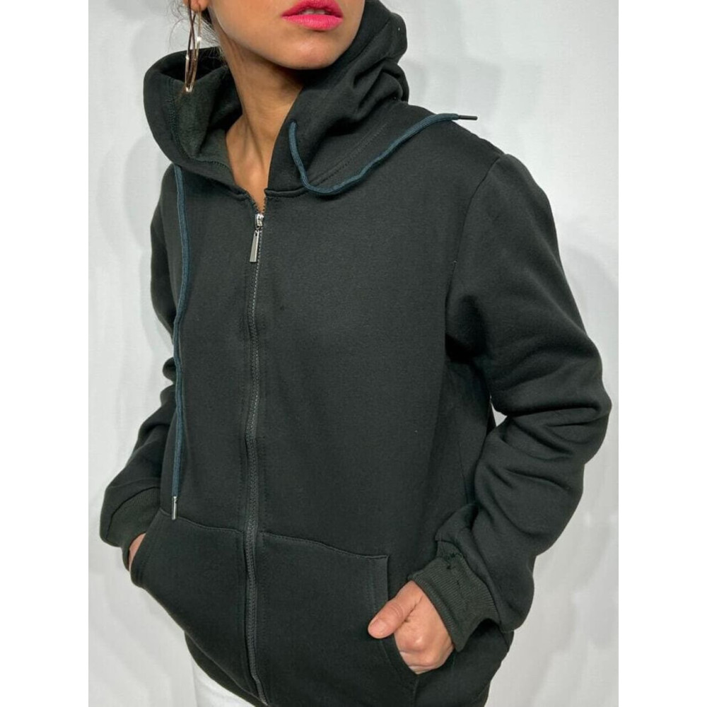 Sudadera Básica Capucha LOOTER Verde Pino HEVE Sudadera Básica Capucha LOOTER Verde Pino HEVE