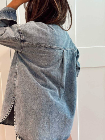 Sobrecamisa Vaquera Abalorios NAYORA Blue Jean HEVE