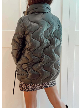 Chaqueta Acolchada Ondas ANEVA Negro HEVE
