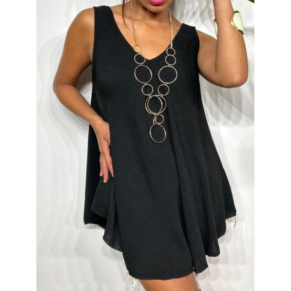 Cuerpo Evasé con Collar LAMARKIE Negro HEVE