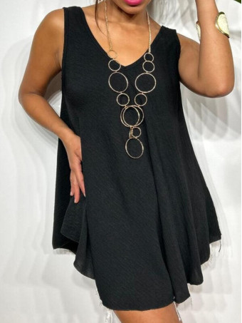 Cuerpo Evasé con Collar LAMARKIE Negro HEVE