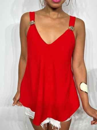 Cuerpo Evasé Broches KESTRY Rojo HEVE