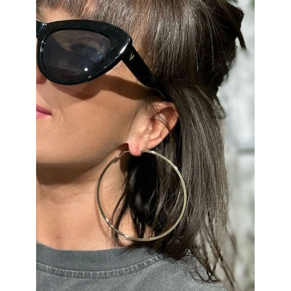 Pendientes Maxi Aro Dorado A01 HEVE