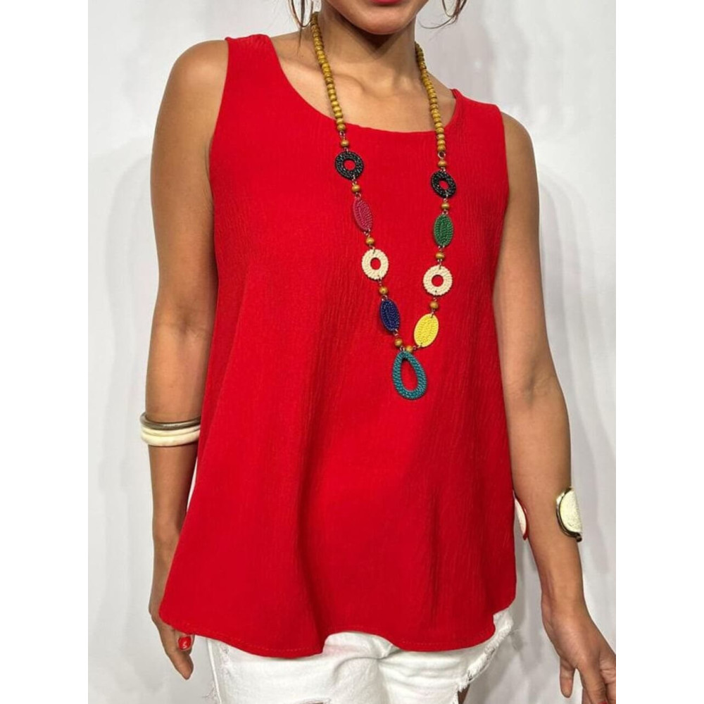 Cuerpo Básico con Collar ISELA Rojo HEVE