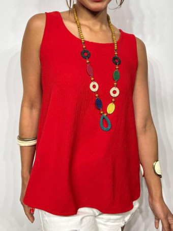 Cuerpo Básico con Collar ISELA Rojo HEVE
