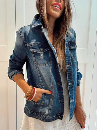 Cazadora Vaquera Ripped DENMARA HEVE