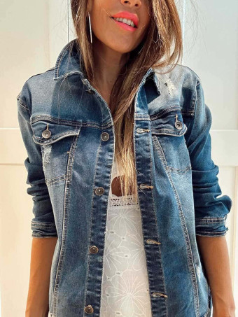 Cazadora Vaquera Ripped DENMARA HEVE