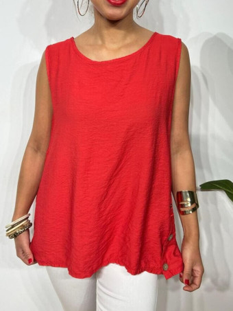 Blusa Botones HASBOO Rojo HEVE