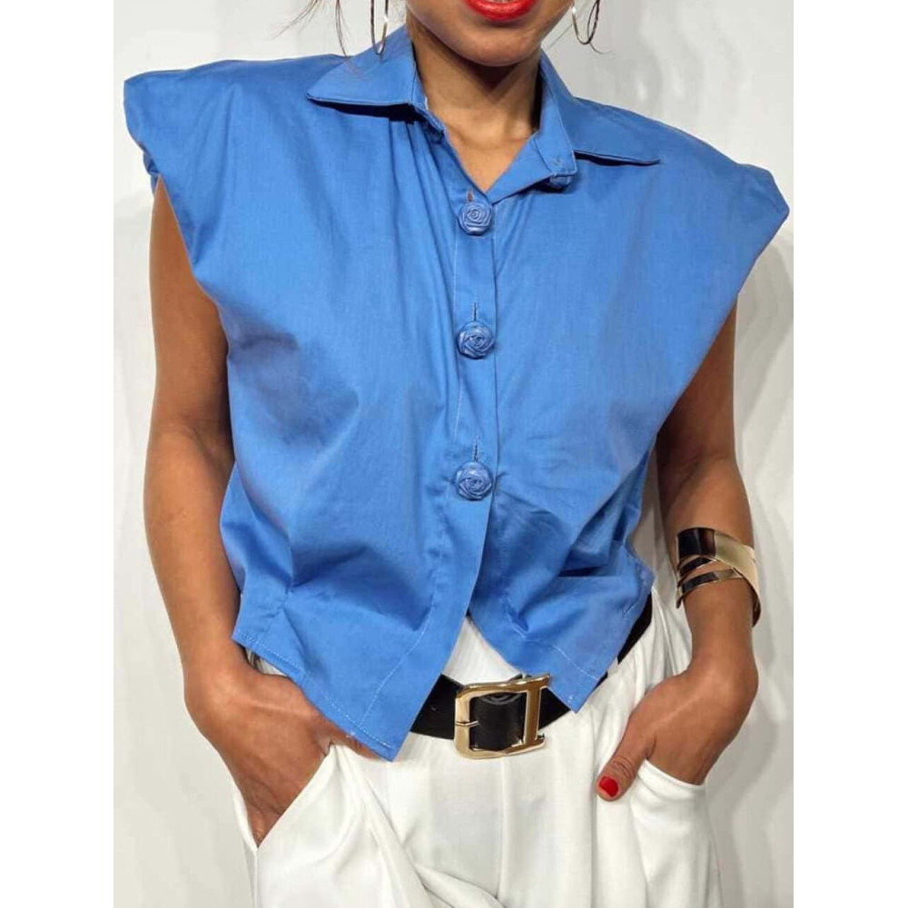 Blusa Popelín BLUESTRY Azul HEVE