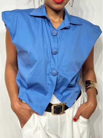 Blusa Popelín BLUESTRY Azul HEVE