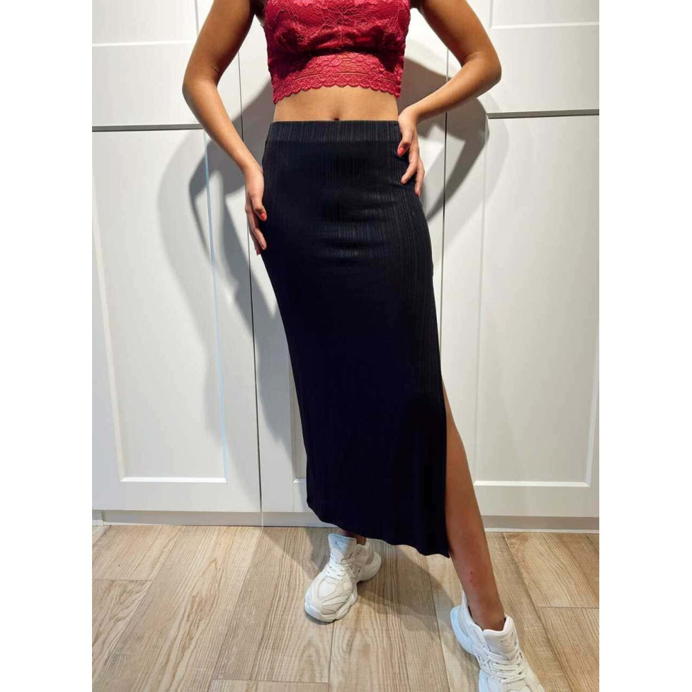 Falda Larga Maxi-Abertura CALYMA CALYMA Negro HEVE Falda Larga Maxi-Abertura CALYMA CALYMA Negro HEVE