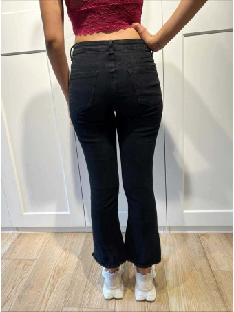 Jeans Mini-Flare Desflecado VAYRO Negro HEVE