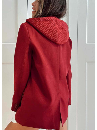 Blazer con Capucha HAREBACK Burdeos HEVE