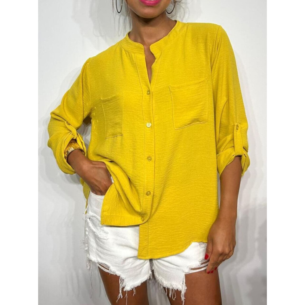 Camisa Fluida FLOSSIE Mostaza HEVE