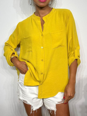Camisa Fluida FLOSSIE Mostaza HEVE