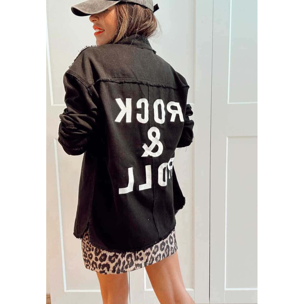 Sobrecamisa Vaquera ROCK AND ROLL Negro HEVE