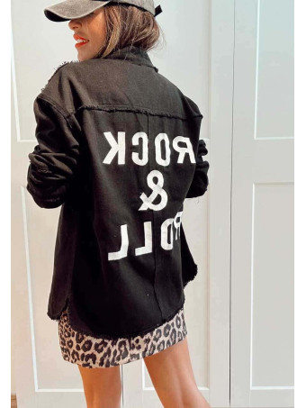 Sobrecamisa Vaquera ROCK AND ROLL Negro HEVE