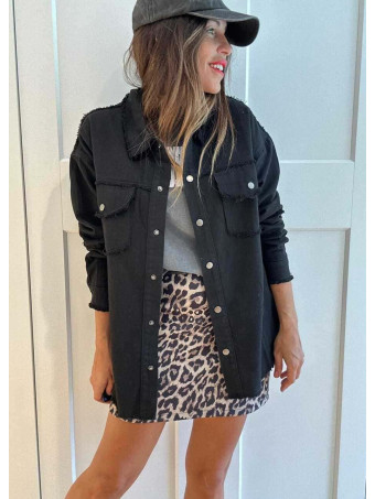 Sobrecamisa Vaquera ROCK AND ROLL Negro HEVE