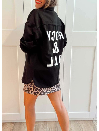 Sobrecamisa Vaquera ROCK AND ROLL Negro HEVE